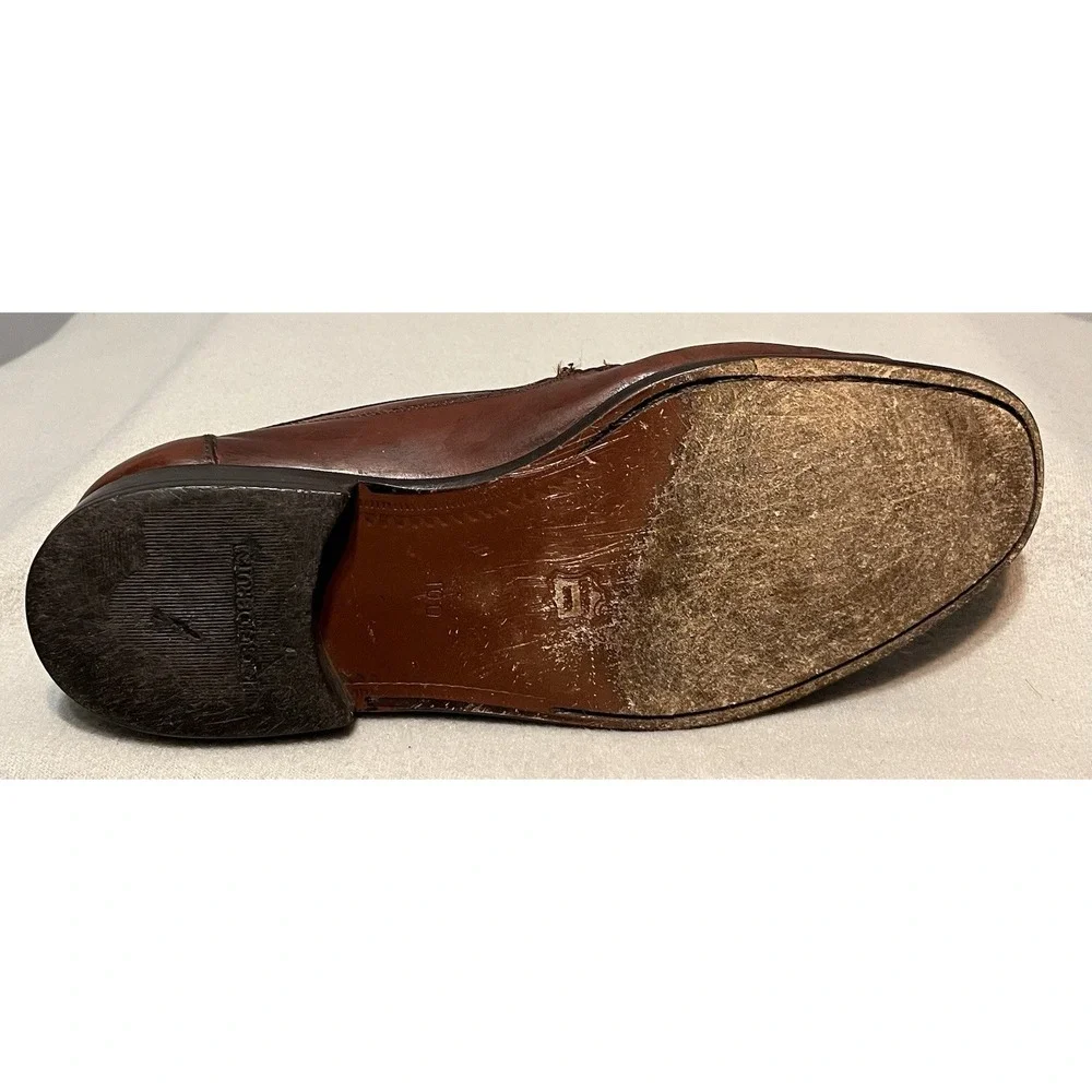 Giorgio Brutini Brown Leather Tassel Loafers